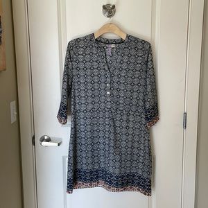 Alya printed shift dress